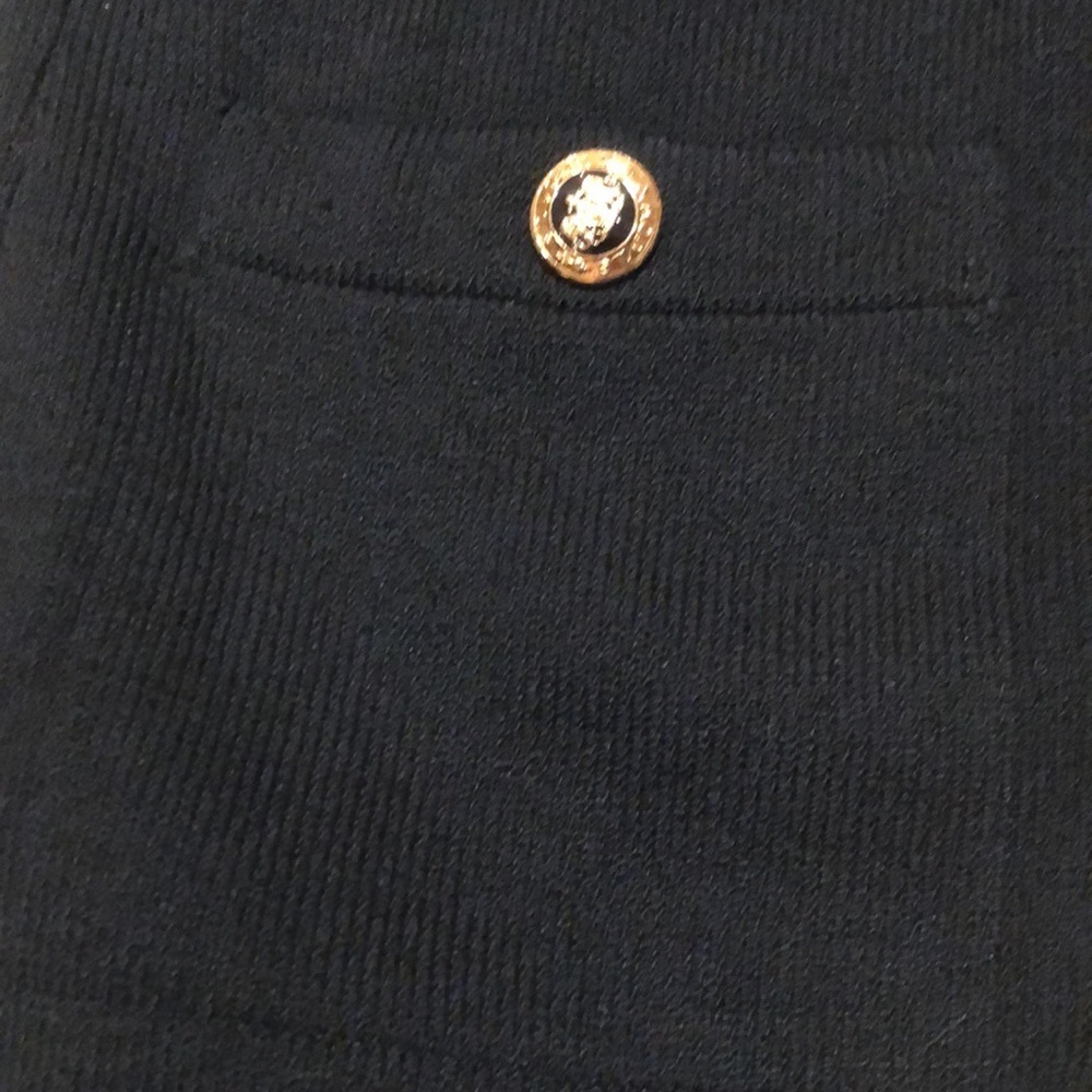 St. John Basics open front black cardigan - Picture 2 of 7